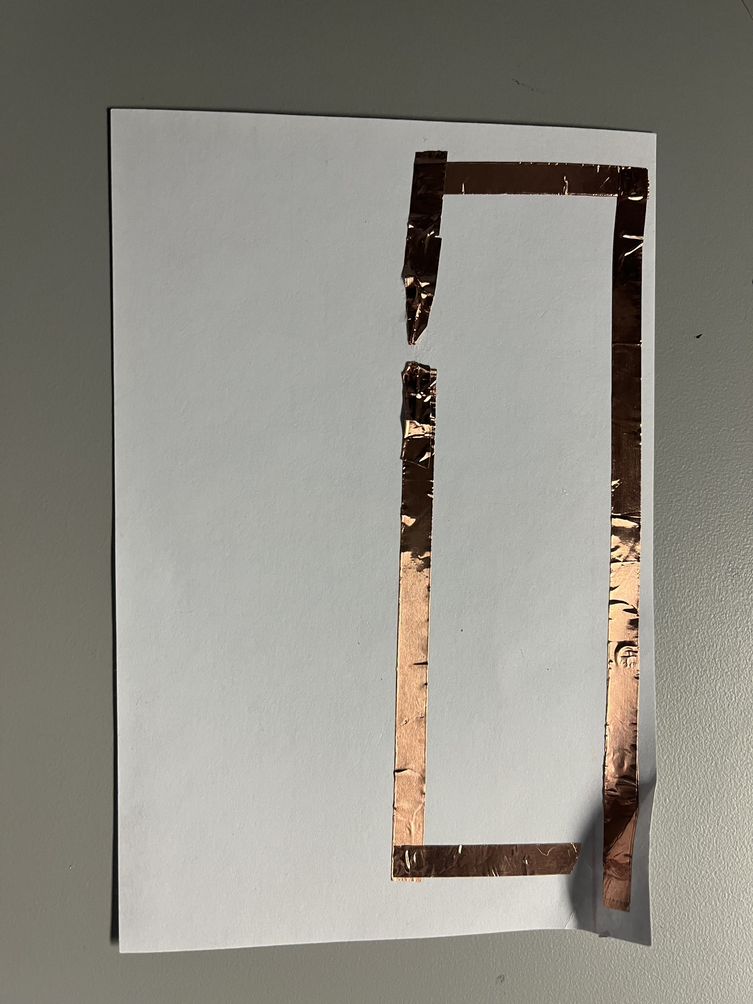 There were a lot of failed circuits in the process of remembering how to construct them and learning how to best utilize the copper tape.