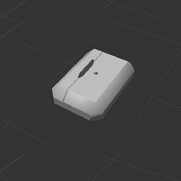 A 3D model of my airpods, it was a challenge to make the indents and I ended up creating them using an optical illusion.