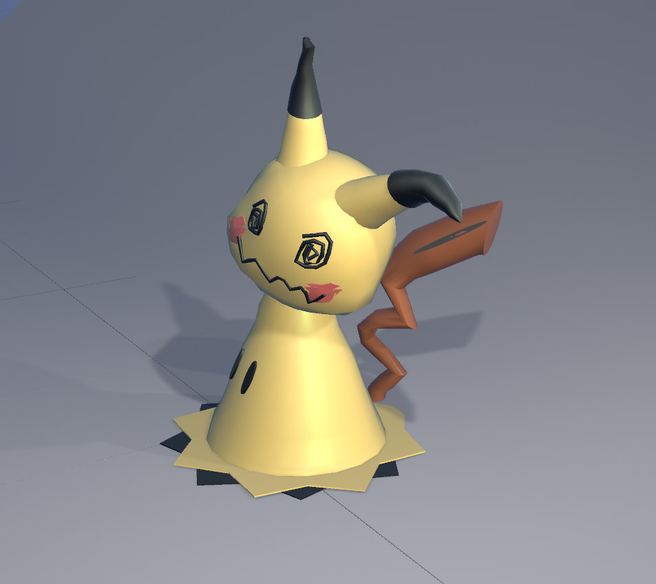 I am so proud of the way this Mimikyu turned out there are so may complicated things in this piece and the textures turned out cute too.