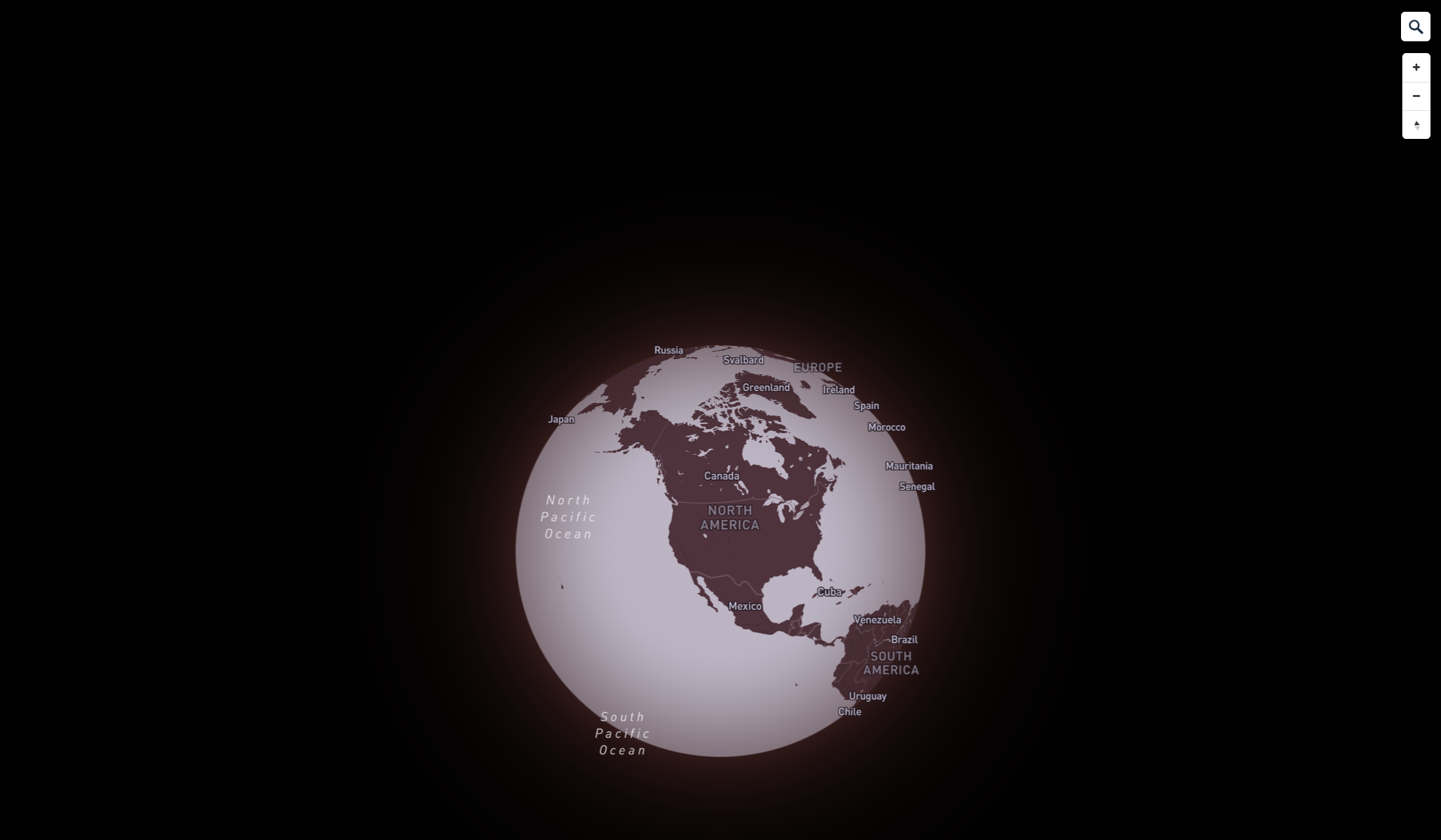 I love the contrast of the dark landmasses in the bright sea especially with the added glow you can add to the globe.