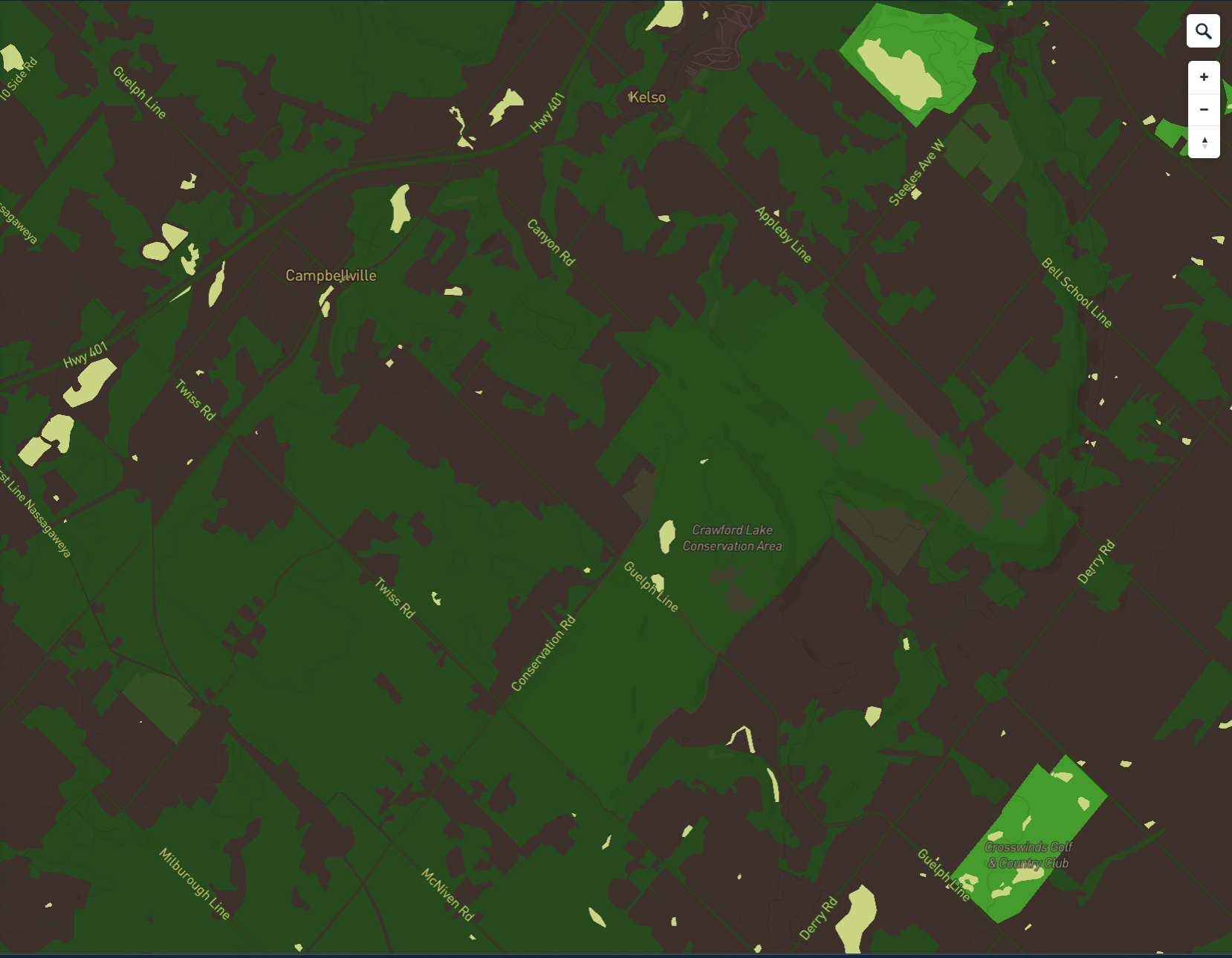 I really like the colour scheme from the beetle with all the greens and browns so I wanted to look arouind Oakville with it!