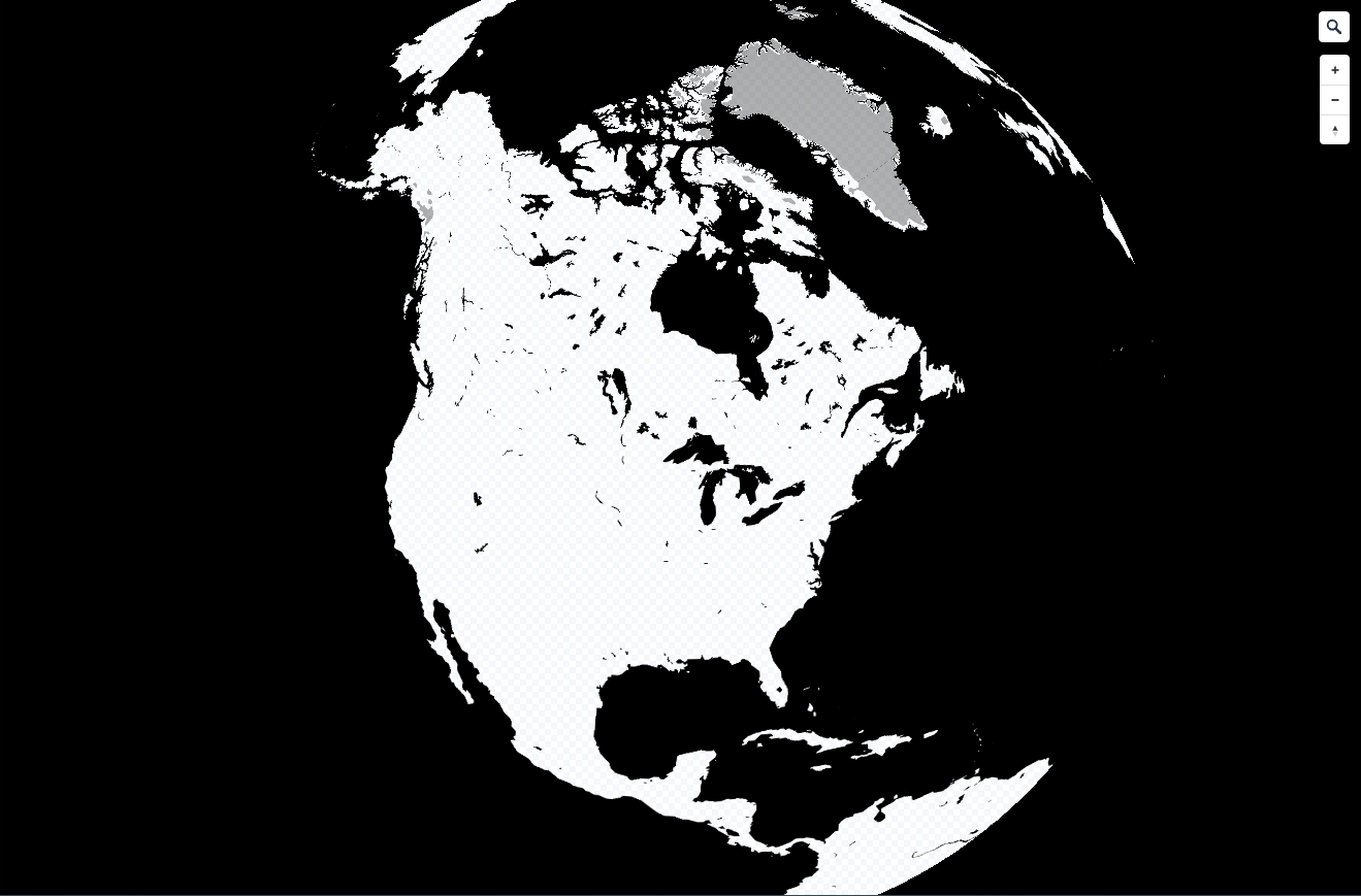 I wanted to see what all of North America would look like formatted like I was going to laser cut it.